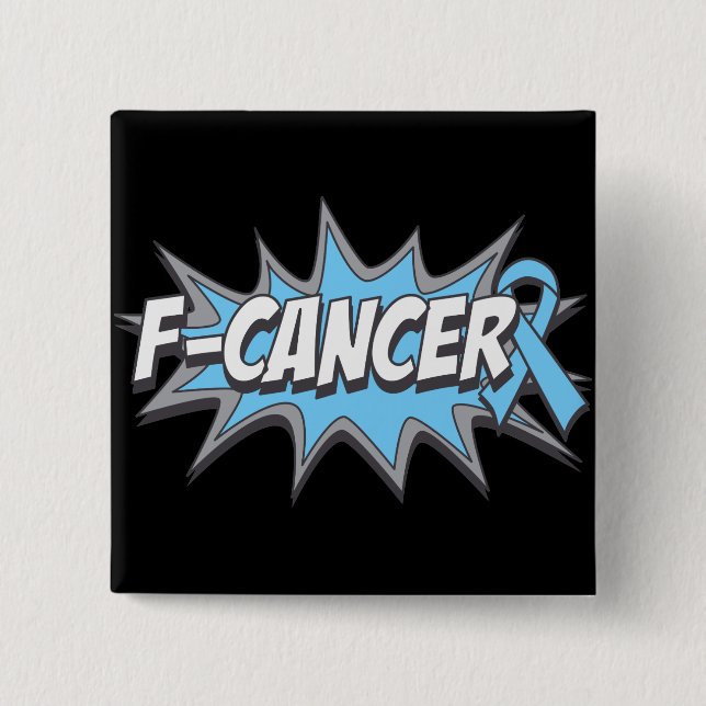Bóton Quadrado 5.08cm Cancer F-Prostata (Frente)