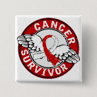 Bóton Quadrado 5.08cm Cancer oral do sobrevivente 14
