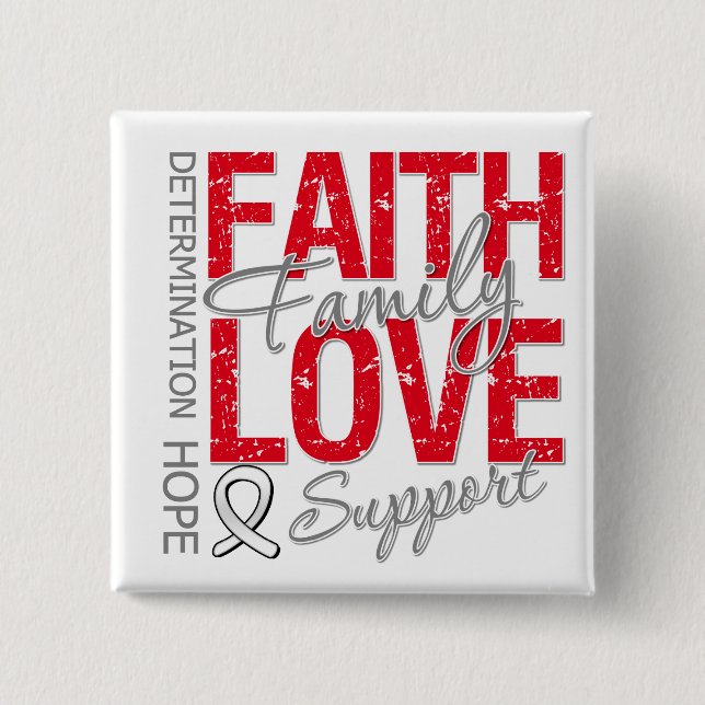 Bóton Quadrado 5.08cm Cancer pulmonar de colagem do slogan Inspirador de (Frente)