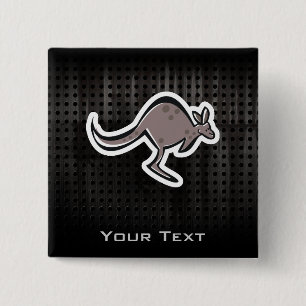 Bóton Quadrado 5.08cm Canguru bonito; Legal