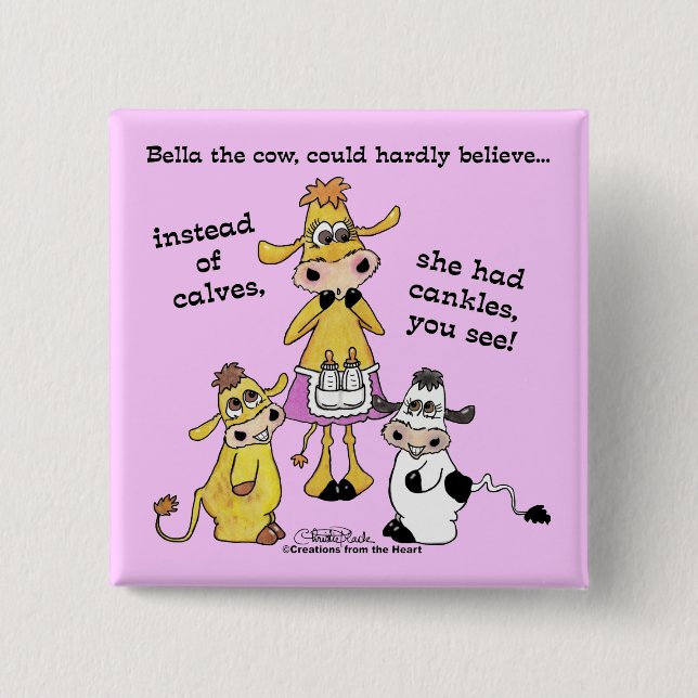 Bóton Quadrado 5.08cm Cankles Not Calves (Frente)