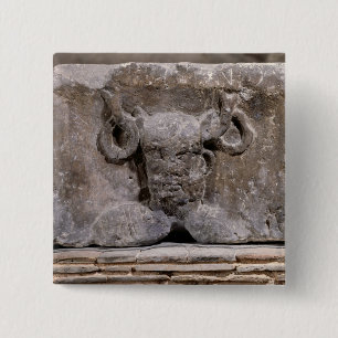 Bóton Quadrado 5.08cm Capital da coluna de Nautes que descreve Cernunnos