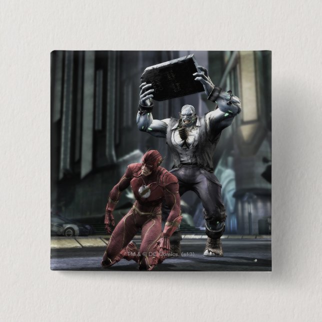 Bóton Quadrado 5.08cm Captura de tela: Flash vs Grundy (Frente)