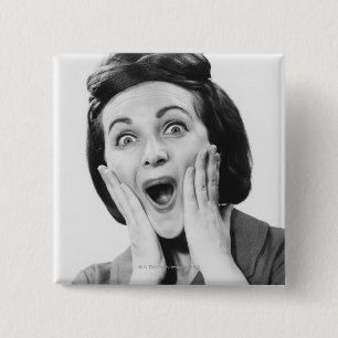 Bóton Quadrado 5.08cm Cara do fazer da mulher