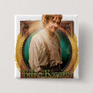 Bóton Quadrado 5.08cm Caractere BILBO BAGGINS™ com nome