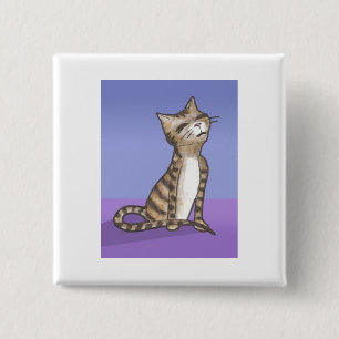 Bóton Quadrado 5.08cm Caráter da galeria de arte do Anime de Shakari