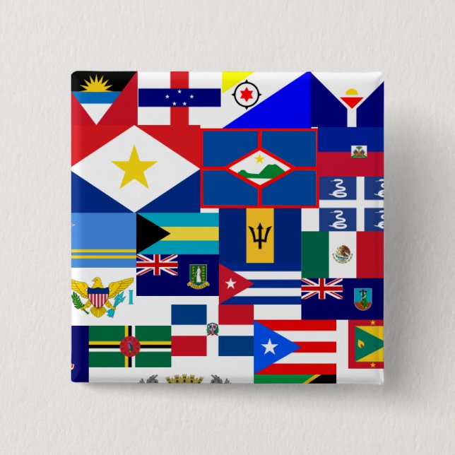 Bóton Quadrado 5.08cm caribe (Frente)