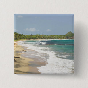 Bóton Quadrado 5.08cm Caribe, GRANADA, Costa Leste, Baía de Granada,