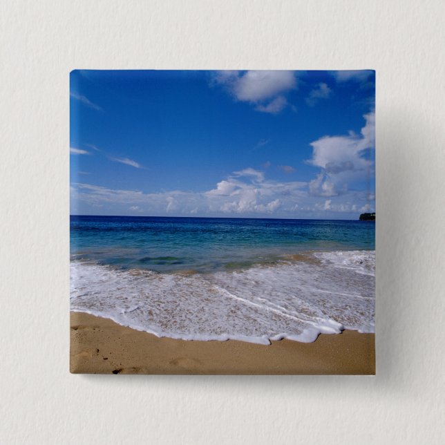 Bóton Quadrado 5.08cm Caribe, Menos Antilhas, Índias Ocidentais, 4 (Frente)