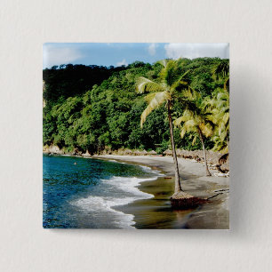 Bóton Quadrado 5.08cm Caribe, Pequenas Antilhas, Índias Ocidentais, São