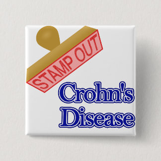 Bóton Quadrado 5.08cm Carimbe para fora a doença de Crohn