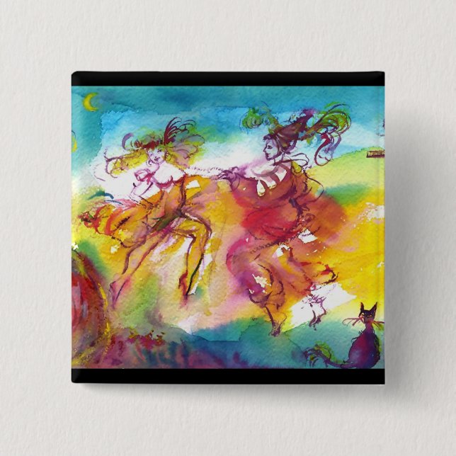 Bóton Quadrado 5.08cm CARNIVAL NIGHT / Mascarada veneziana,Dance Music (Frente)