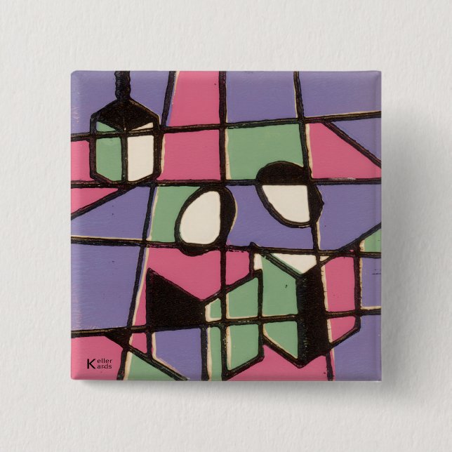 Bóton Quadrado 5.08cm Caroleiros (Frente)