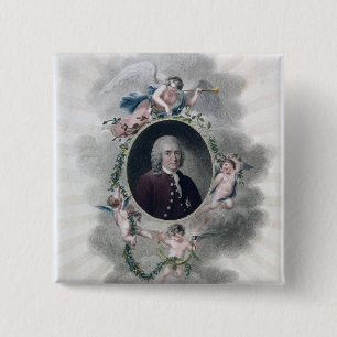 Bóton Quadrado 5.08cm Carolus Linnaeus, cavaleiro da estrela polar