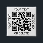 Bóton Quadrado 5.08cm Carregue seu site simples de código QR ou aplicati<br><div class="desc">Compartilhe qualquer site ou aplicativo de pagamento com um botão quadrado de código QR digitalizável personalizado. Toda a redação neste modelo é simples de personalizar ou excluir, e a imagem pode ser substituída por seu código QR, logotipo ou foto. As cores e os estilos de fonte também são fáceis de...</div>