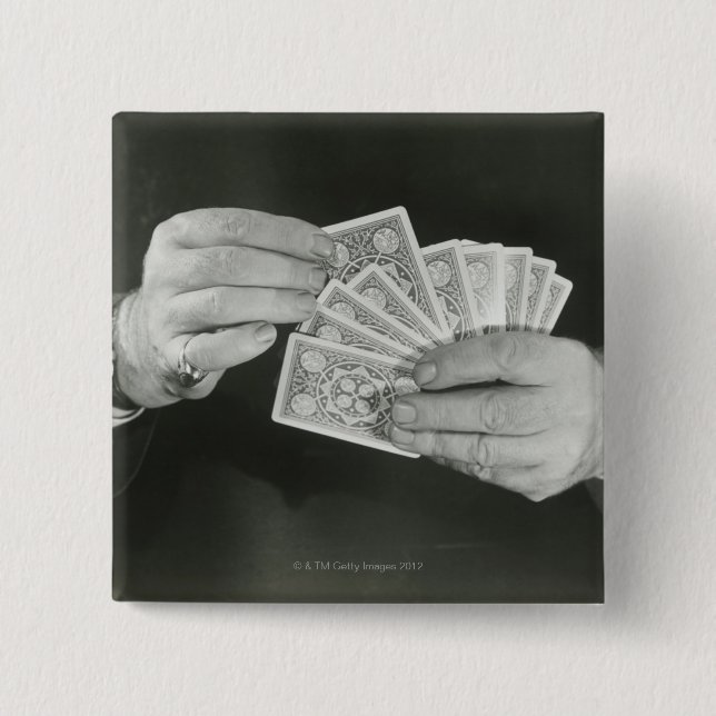 Bóton Quadrado 5.08cm Cartões de jogo (Frente)