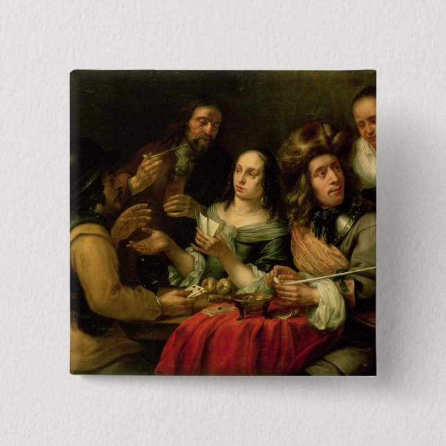 Bóton Quadrado 5.08cm Cartões de jogo (Frente)