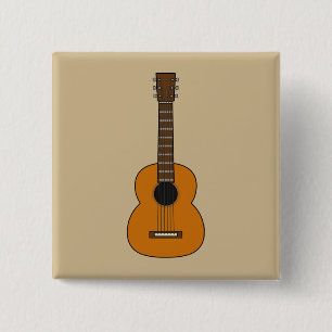 Bóton Quadrado 5.08cm Cartoon Acústico Simples
