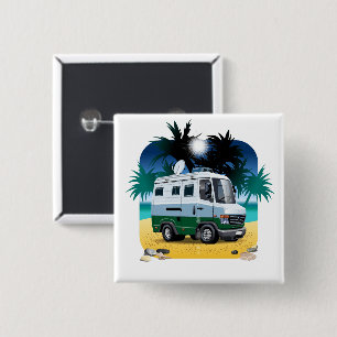 Bóton Quadrado 5.08cm Cartoon Camper