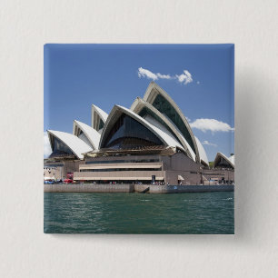 Bóton Quadrado 5.08cm Casa da Ópera de Sydney exterior, Sydney, Nova Gal