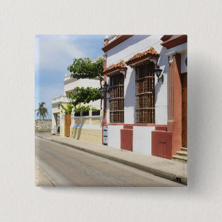 Bóton Quadrado 5.08cm Casa na borda da estrada