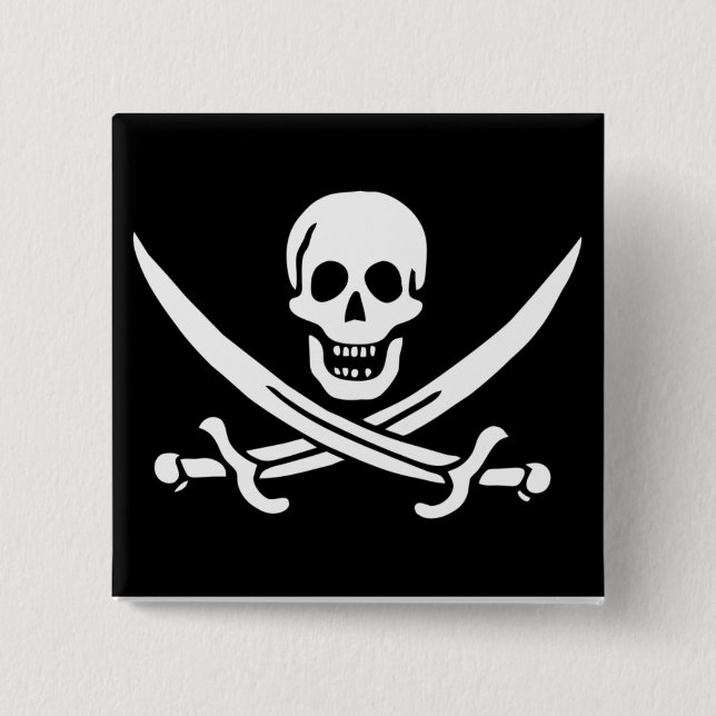 Bóton Quadrado 5.08cm casaco (Frente)