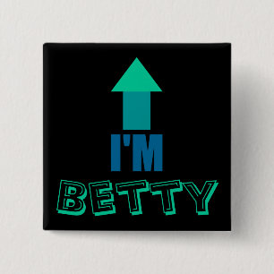 Bóton Quadrado 5.08cm Casais perdidos engraçados