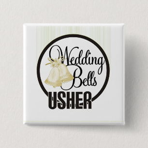 Bóton Quadrado 5.08cm Casamento Bels Usher