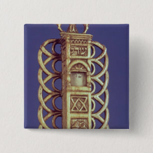 Bóton Quadrado 5.08cm Caso de Mezuzah