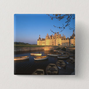 Bóton Quadrado 5.08cm Castelo de Chambord, Vale do Loire, Loir-et-Cher,