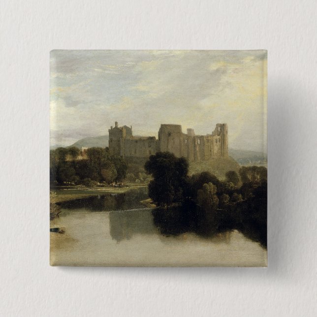 Bóton Quadrado 5.08cm Castelo de Joseph Mallord William Turner | (Frente)