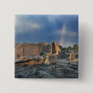 Bóton Quadrado 5.08cm Castelo Hovenweep, Monumento Nacional Hovenweep,
