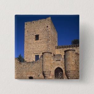 Bóton Quadrado 5.08cm Castelo Pedraza, Castela e Leão, Espanha 2