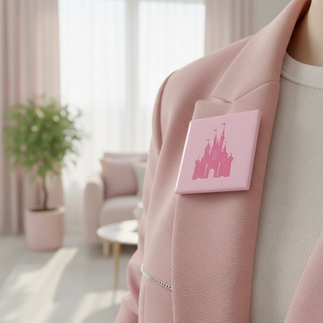 Bóton Quadrado 5.08cm Castle Button (Criador carregado)