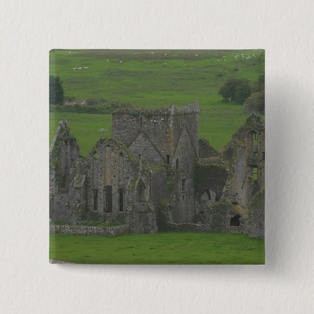 Bóton Quadrado 5.08cm Castle Ireland (Frente)