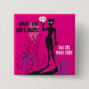 Bóton Quadrado 5.08cm Cat must play