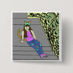 Bóton Quadrado 5.08cm catadora