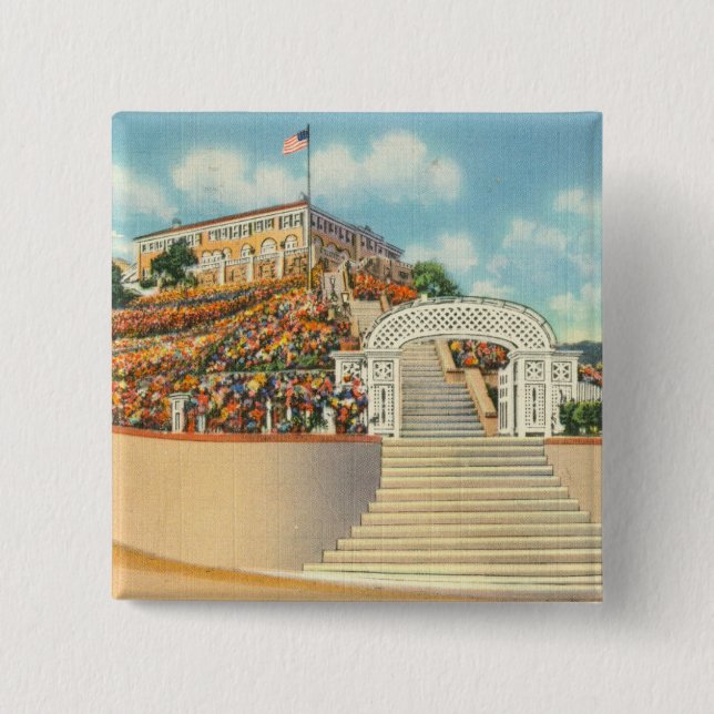 Bóton Quadrado 5.08cm Catalina (Frente)