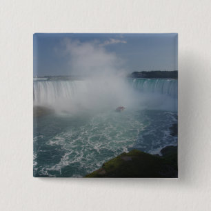 Bóton Quadrado 5.08cm Cataratas em ferradura nas cataratas de Niágara