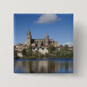 Bóton Quadrado 5.08cm Catedrais de Salamanca e cidade