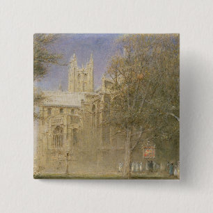Bóton Quadrado 5.08cm Catedral de Canterbury