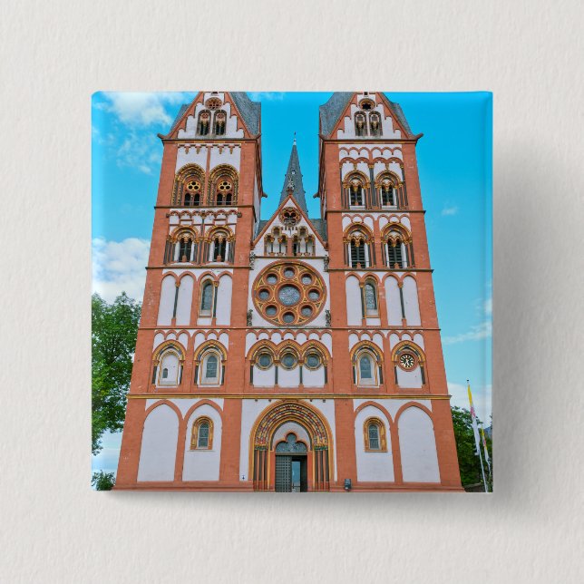 Bóton Quadrado 5.08cm Catedral de Limburgo (Frente)