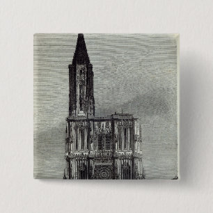 Bóton Quadrado 5.08cm Catedral de Strasburg