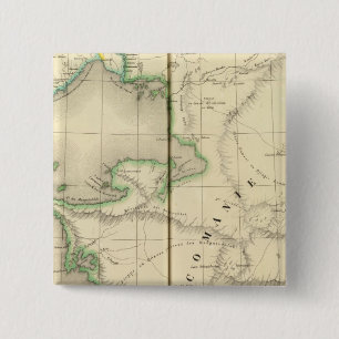 Bóton Quadrado 5.08cm Cazaquistão, Uzbequistão