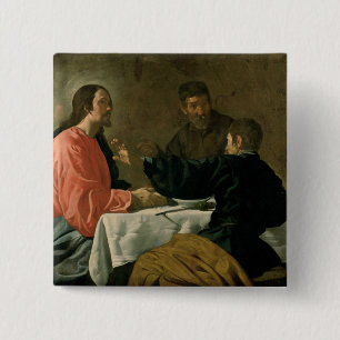 Bóton Quadrado 5.08cm Ceia em Emmaus, 1620