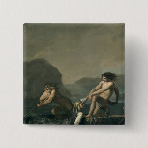 Bóton Quadrado 5.08cm Cenas 'de Journey subterrâneo de Niels Klim