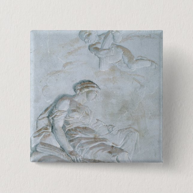 Bóton Quadrado 5.08cm Ceres, c.1790 (o fresco) (Frente)