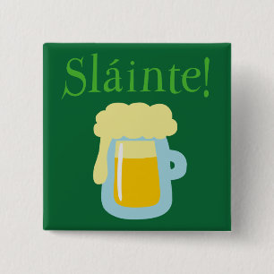 Bóton Quadrado 5.08cm Cerveja de Sláinte