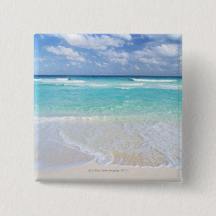 Bóton Quadrado 5.08cm Céu azul e mar 13
