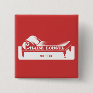 Bóton Quadrado 5.08cm Chaise Longue